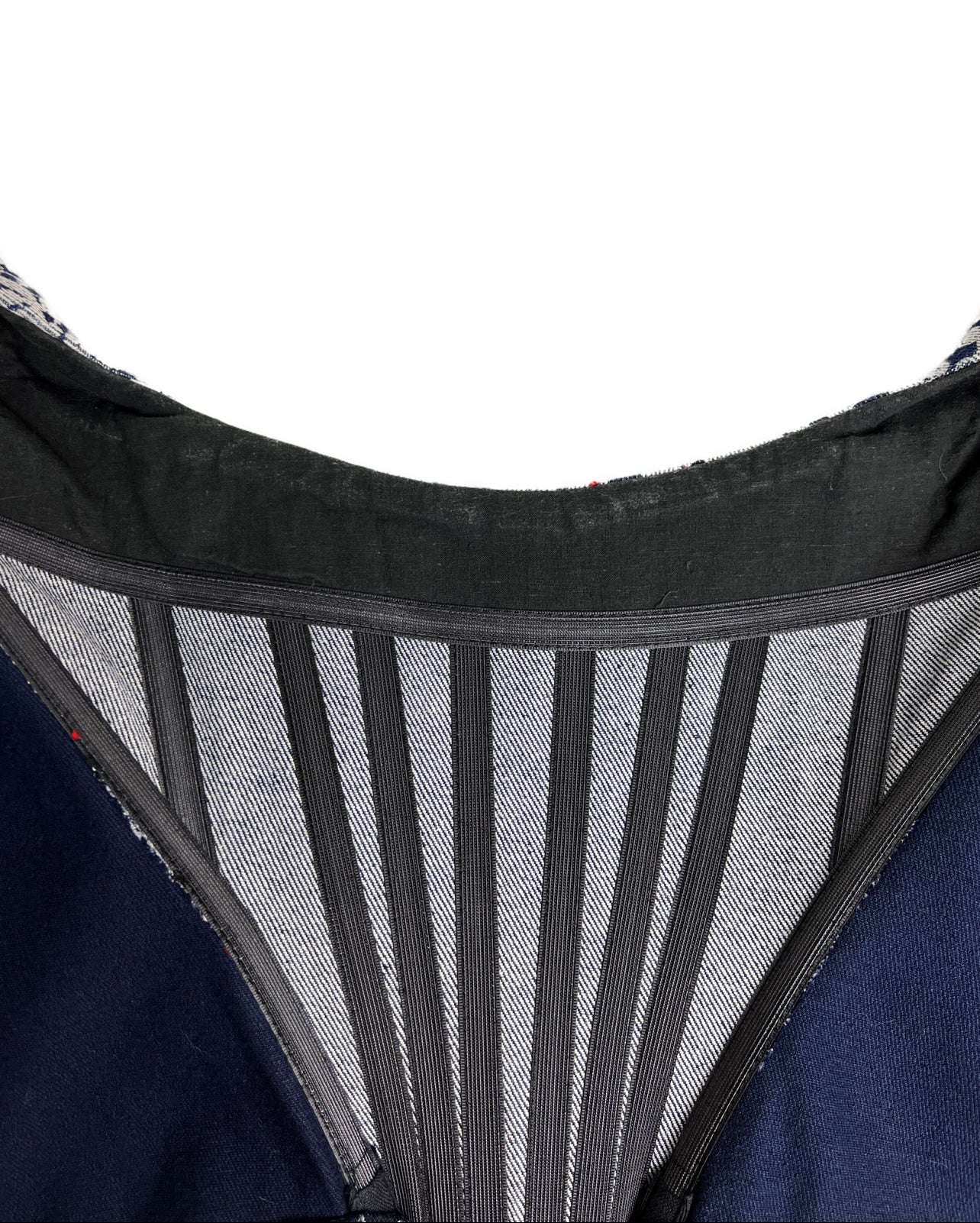 Vivienne Westwood Fall 1992 “Always on Camera” Printed Lace Screen Denim Set