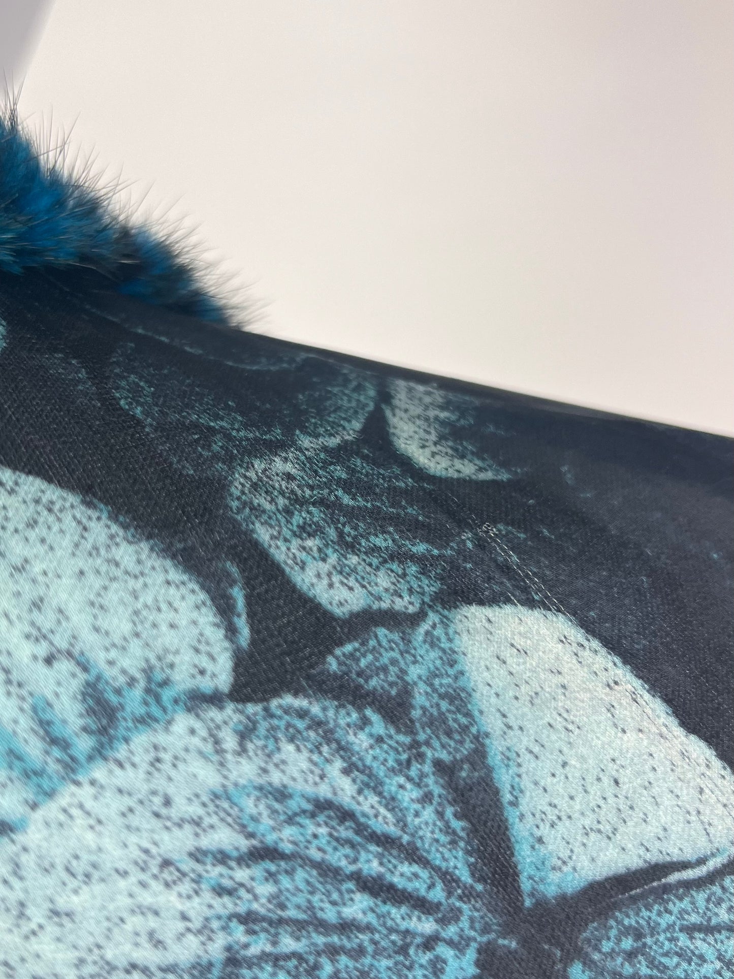 Roberto Cavalli Fall 2000 Sheer Silk Coat with Fox Fur Trim
