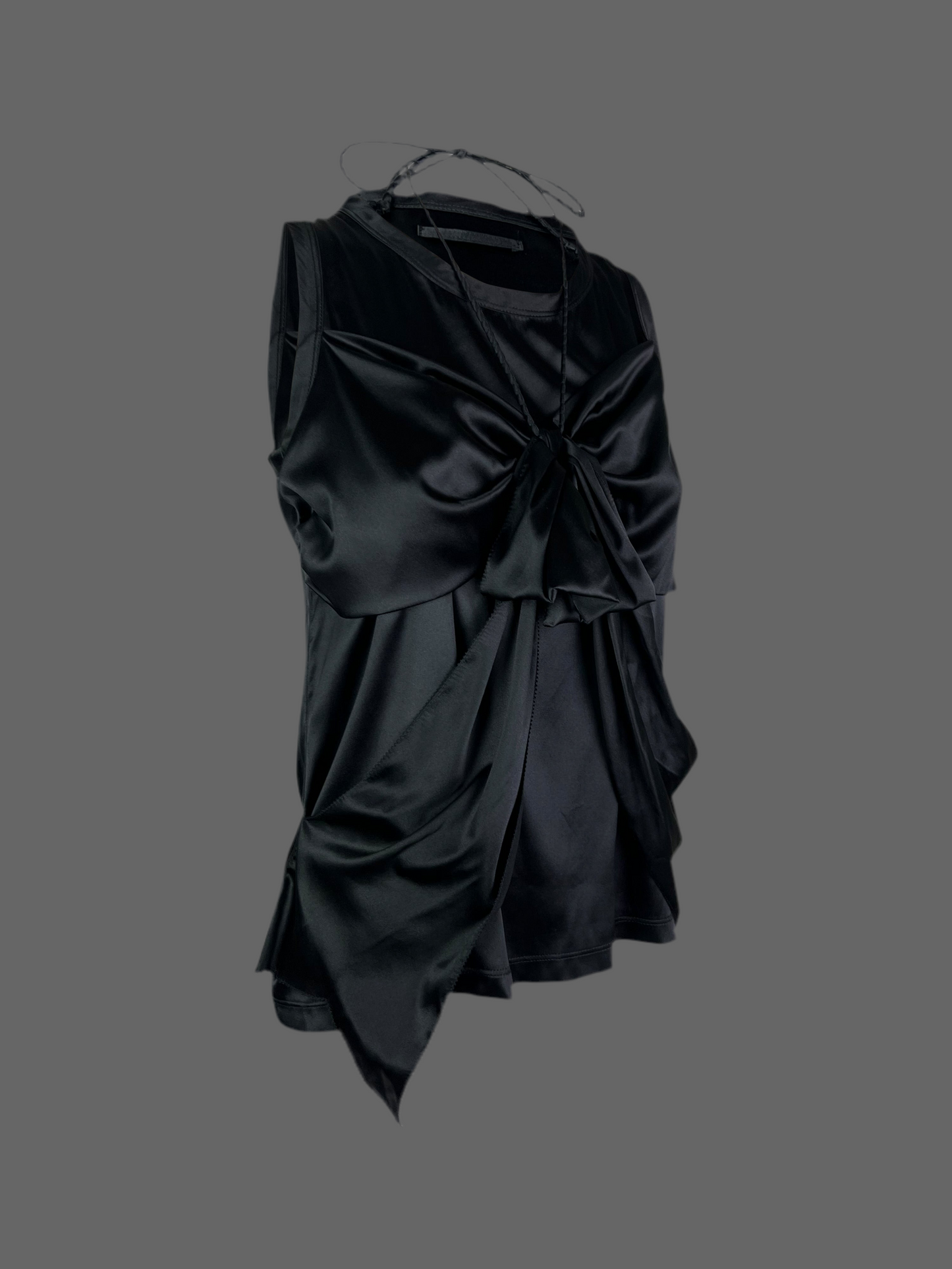 2000s Jean-Paul Gaultier Draped Silk Top