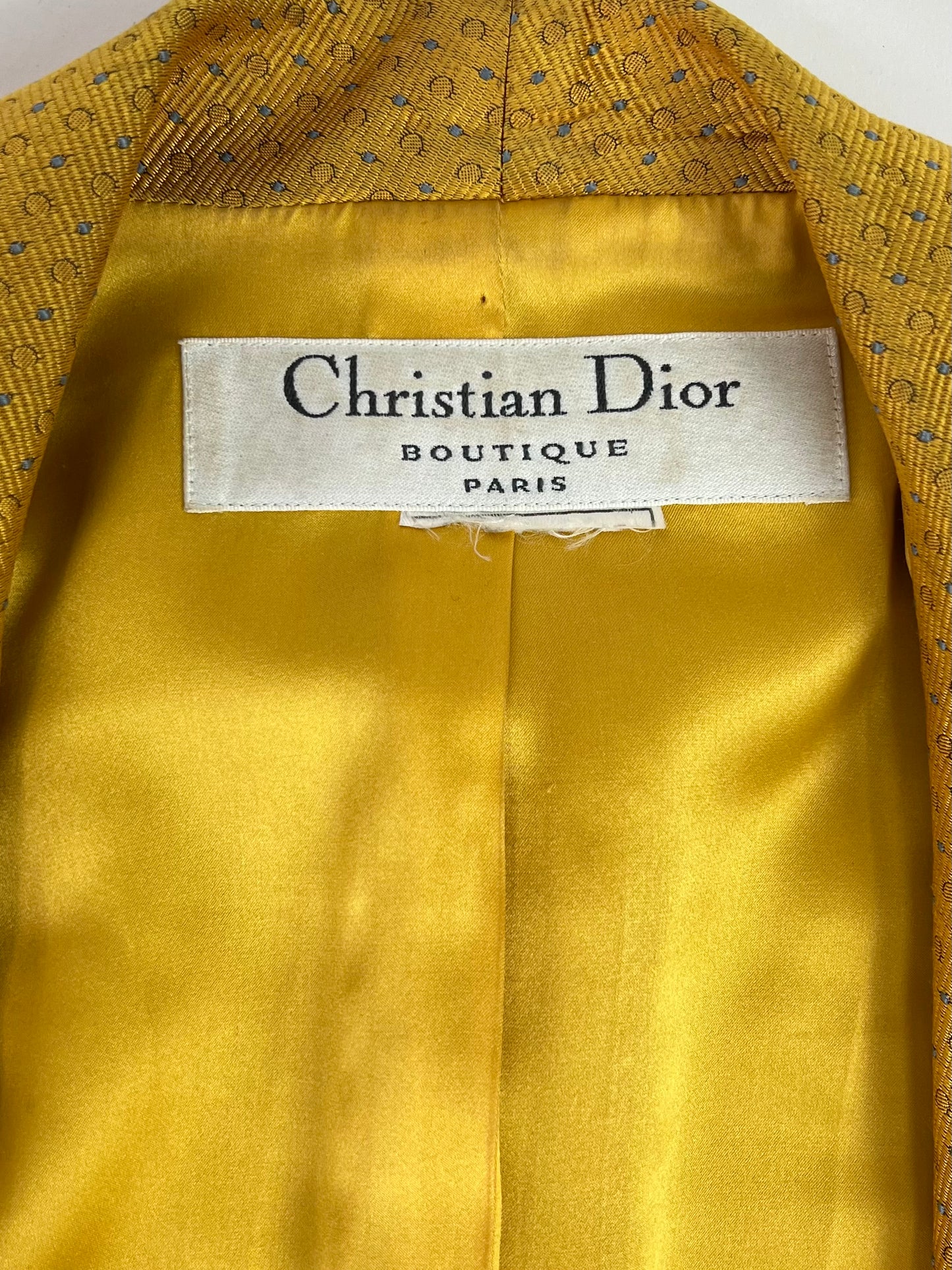 Dior by John Galliano Spring 1997 RTW Golden Silk Suit