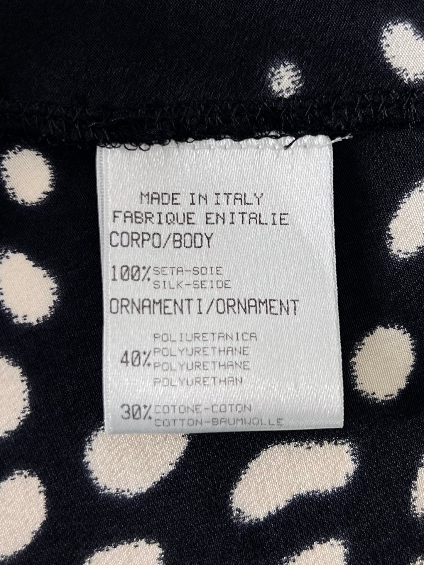 Roberto Cavalli Spring 2002 Silk Bias Cut Animal Print Black and White Dress