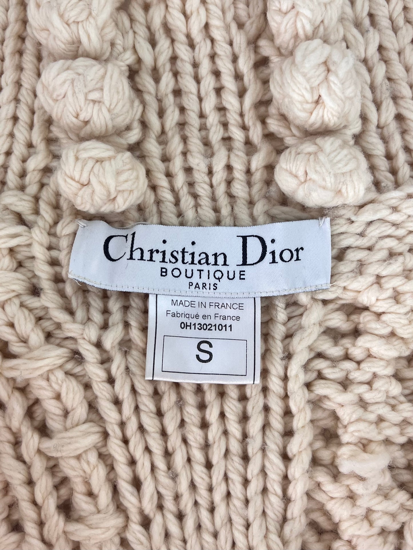 Dior by John Galliano Fall 2000 Oversized Asymmetrical Knitted Cardigan