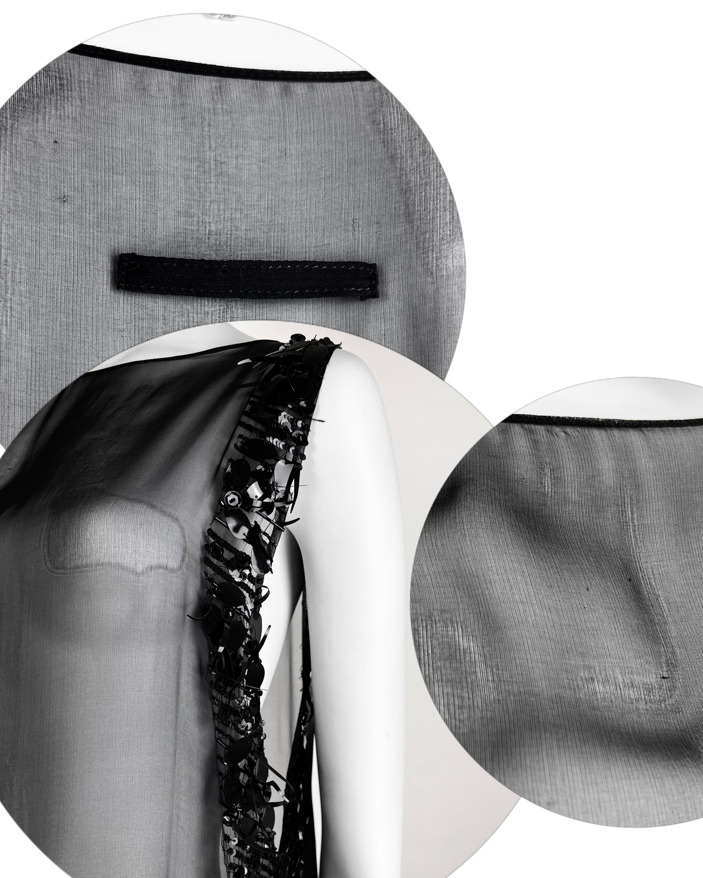 Jean-Paul Gaultier Fall 2004 Embellished Silk Chiffon Tunic Dress