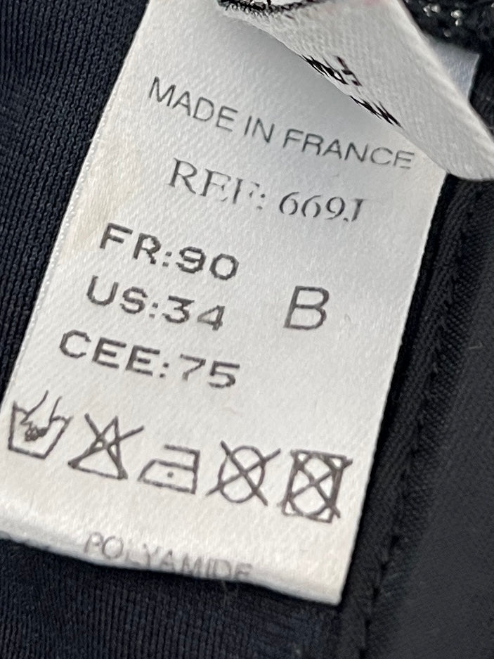 Dior Spring 2004 Metallic Wet Look Cut-Out Bikini