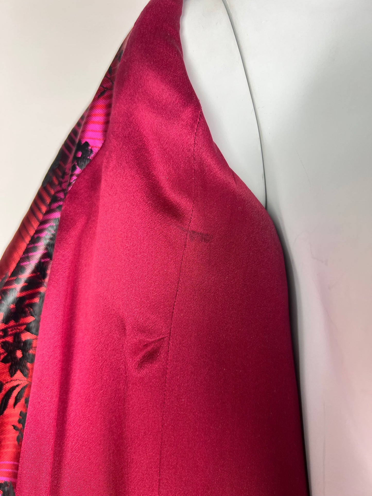 John Galliano Spring 1998 Gradient Jacquard Tulip-Hem Blazer