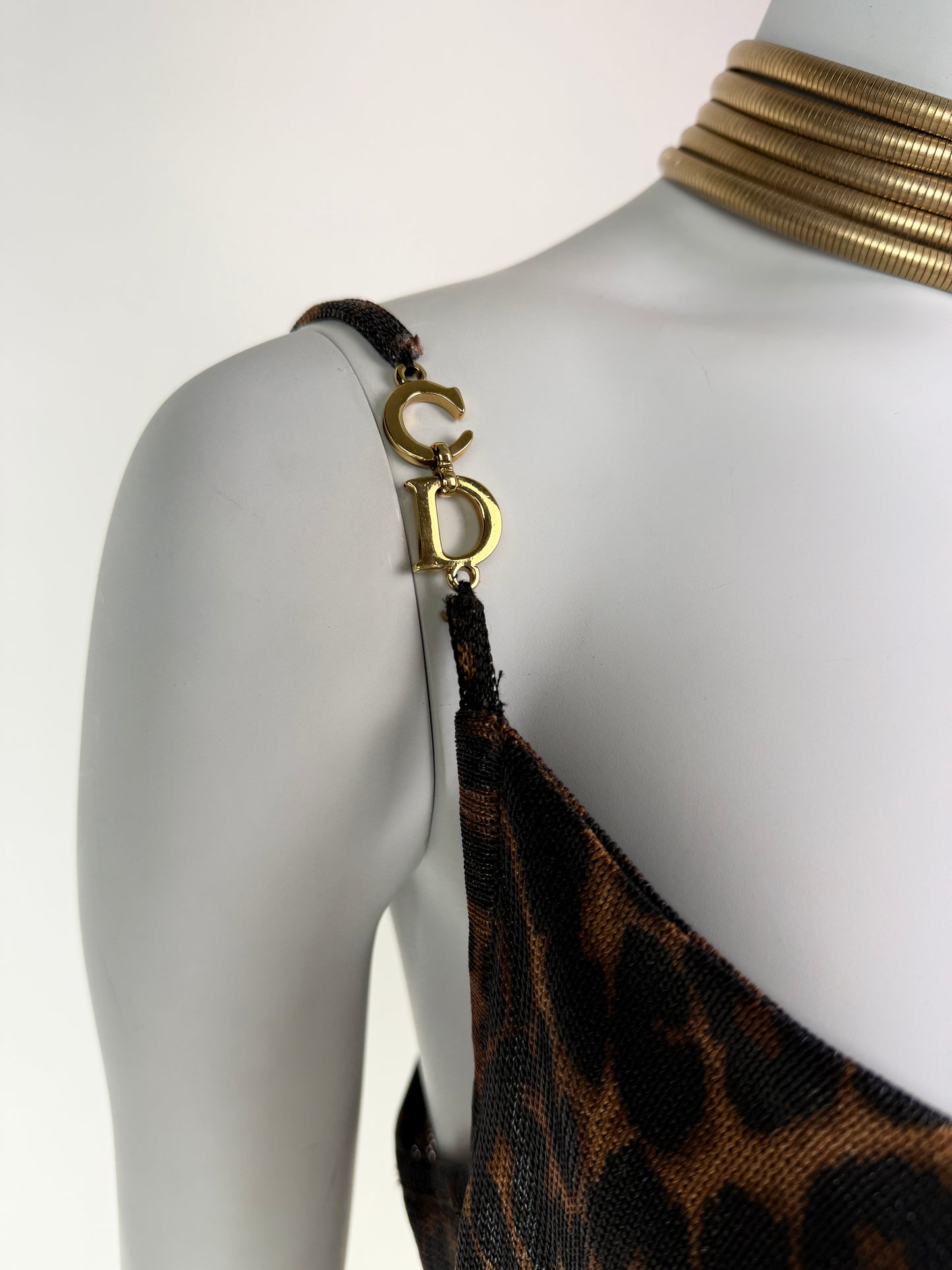 Dior by John Galliano Fall 2000 RTW Runway Leopard Slip Dress