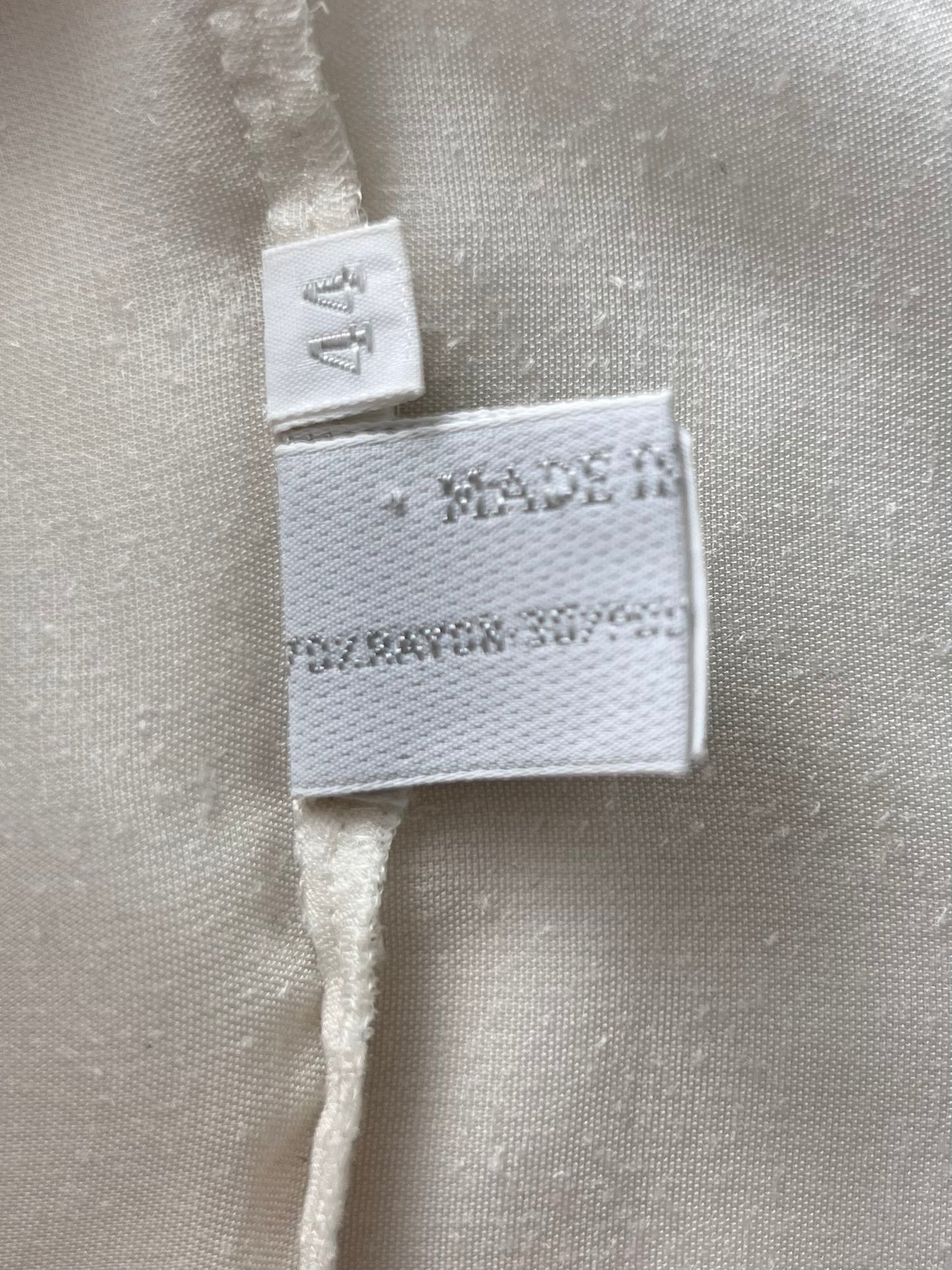 Prada Fall 1997 Beaded Off-white Velvet Dress