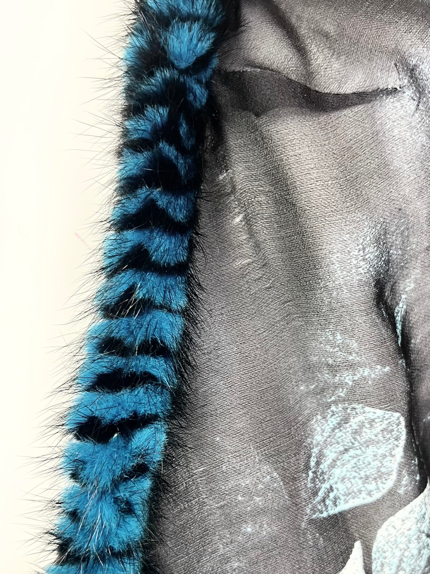 Roberto Cavalli Fall 2000 Sheer Silk Coat with Fox Fur Trim