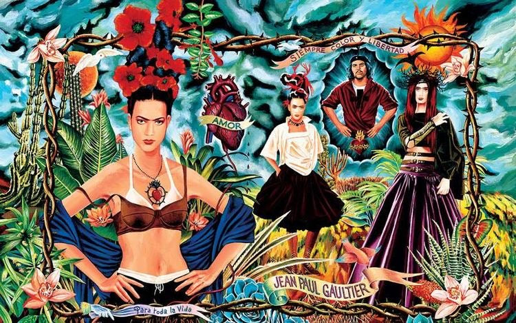 Jean-Paul Gaultier Spring 1998 Frida Kahlo Apron Dress