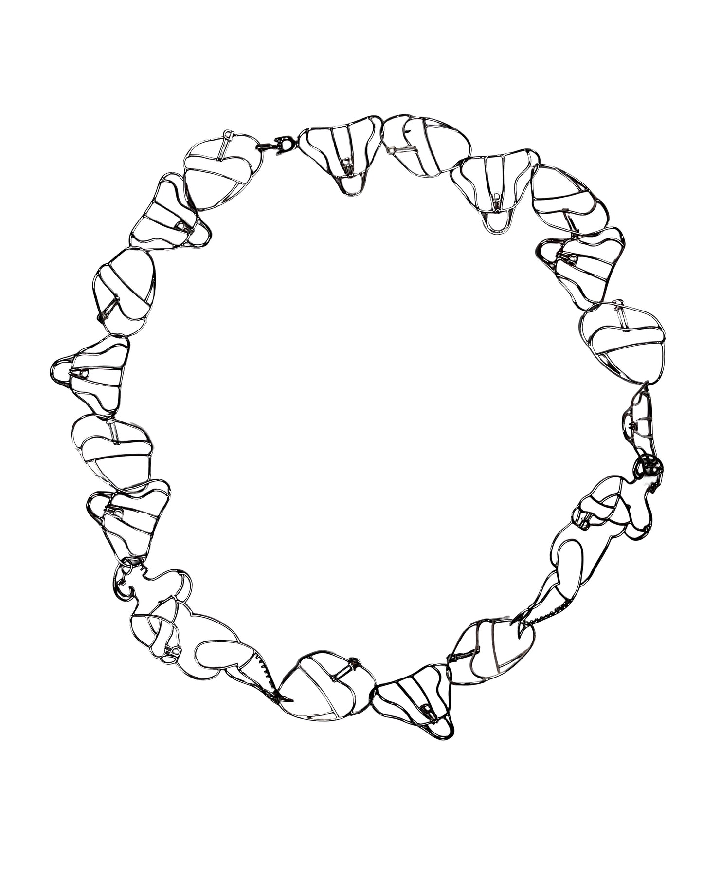 Dior Spring 2005 Sterling Silver Necklace