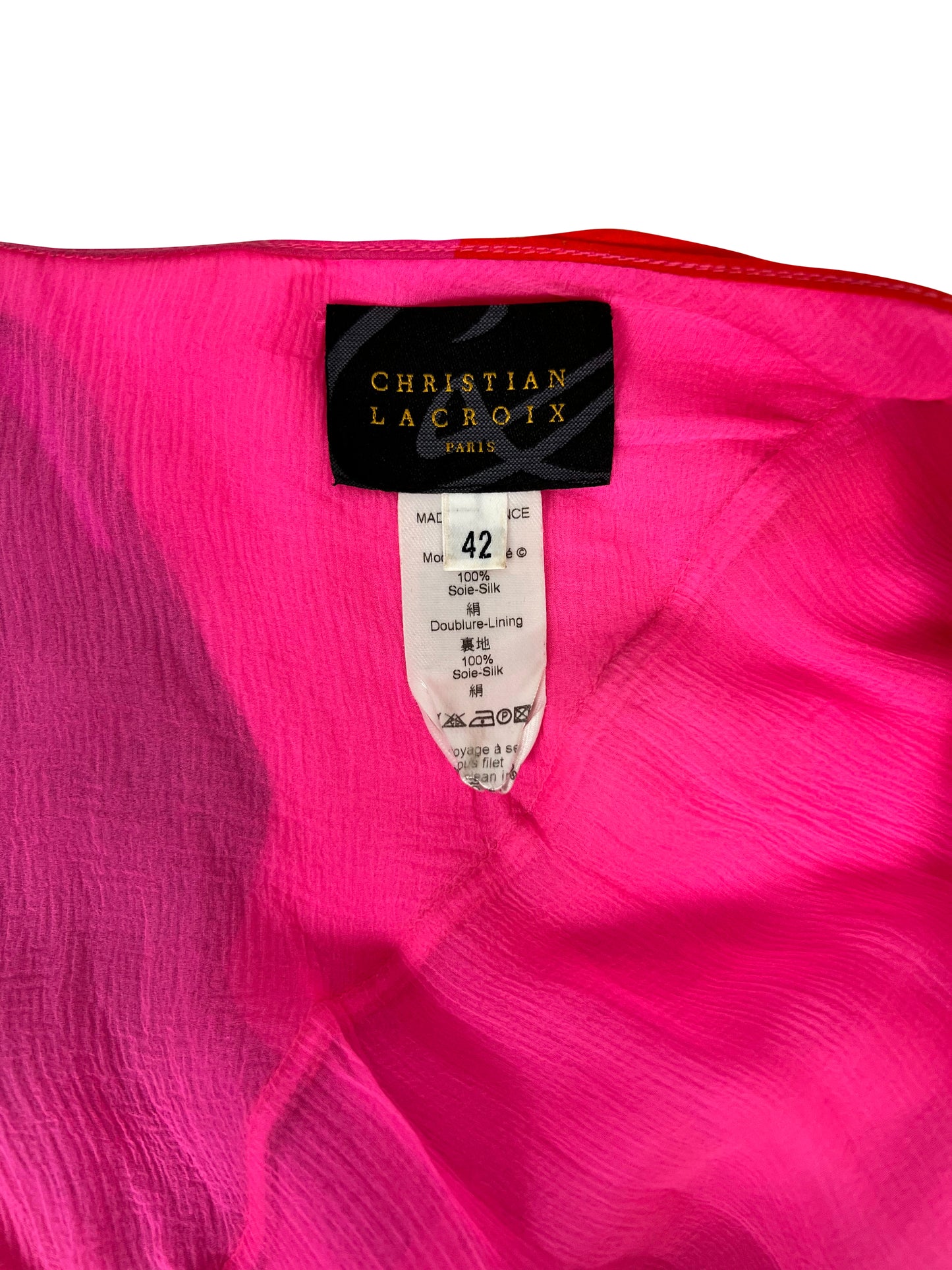 Christian Lacroix Spring 2003 Silk Gown