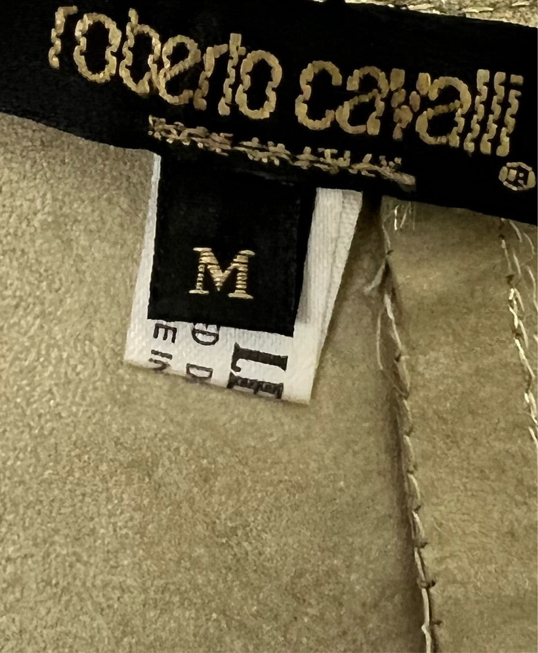 Roberto Cavalli Fall 1994 Leather Patchwork Top