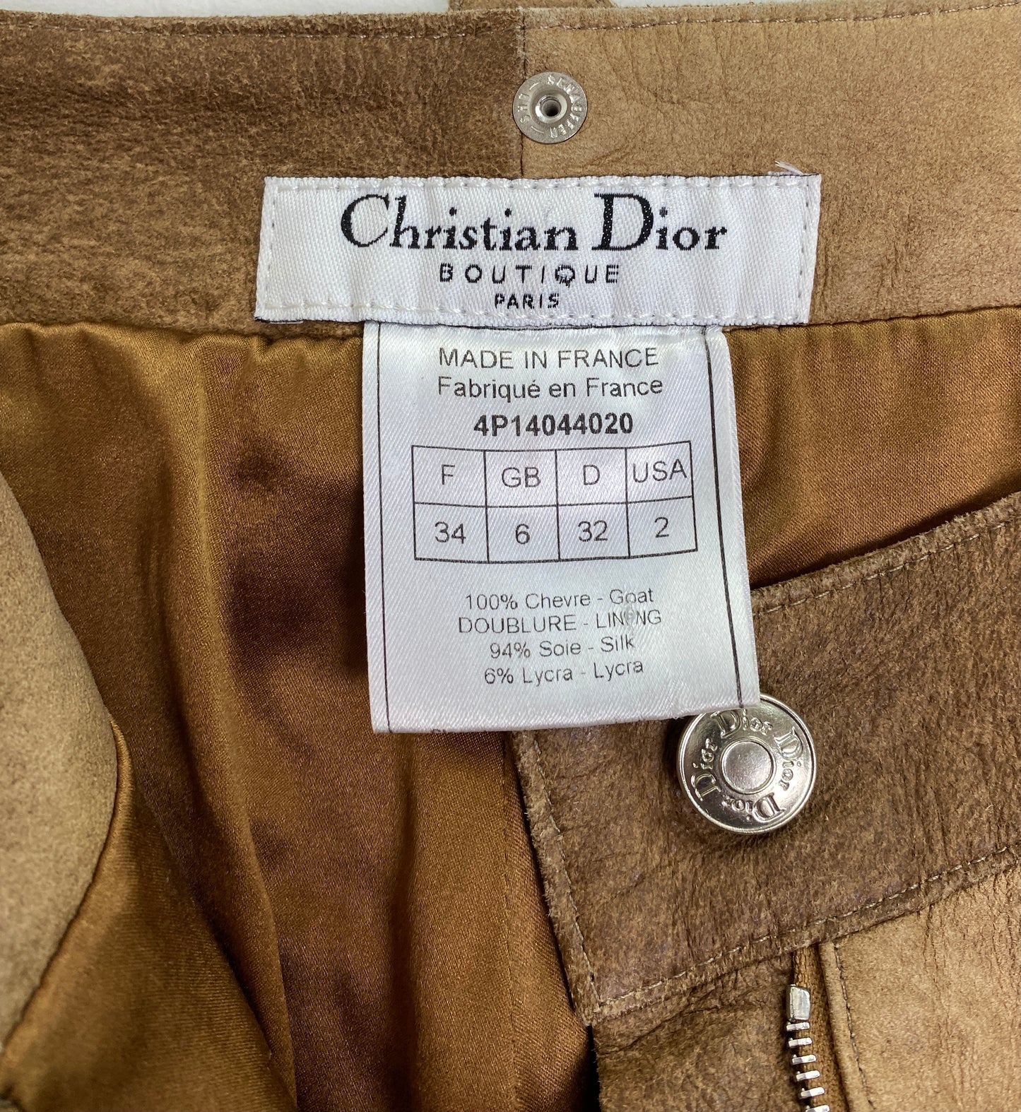 Dior Spring 2004 Leather Pants