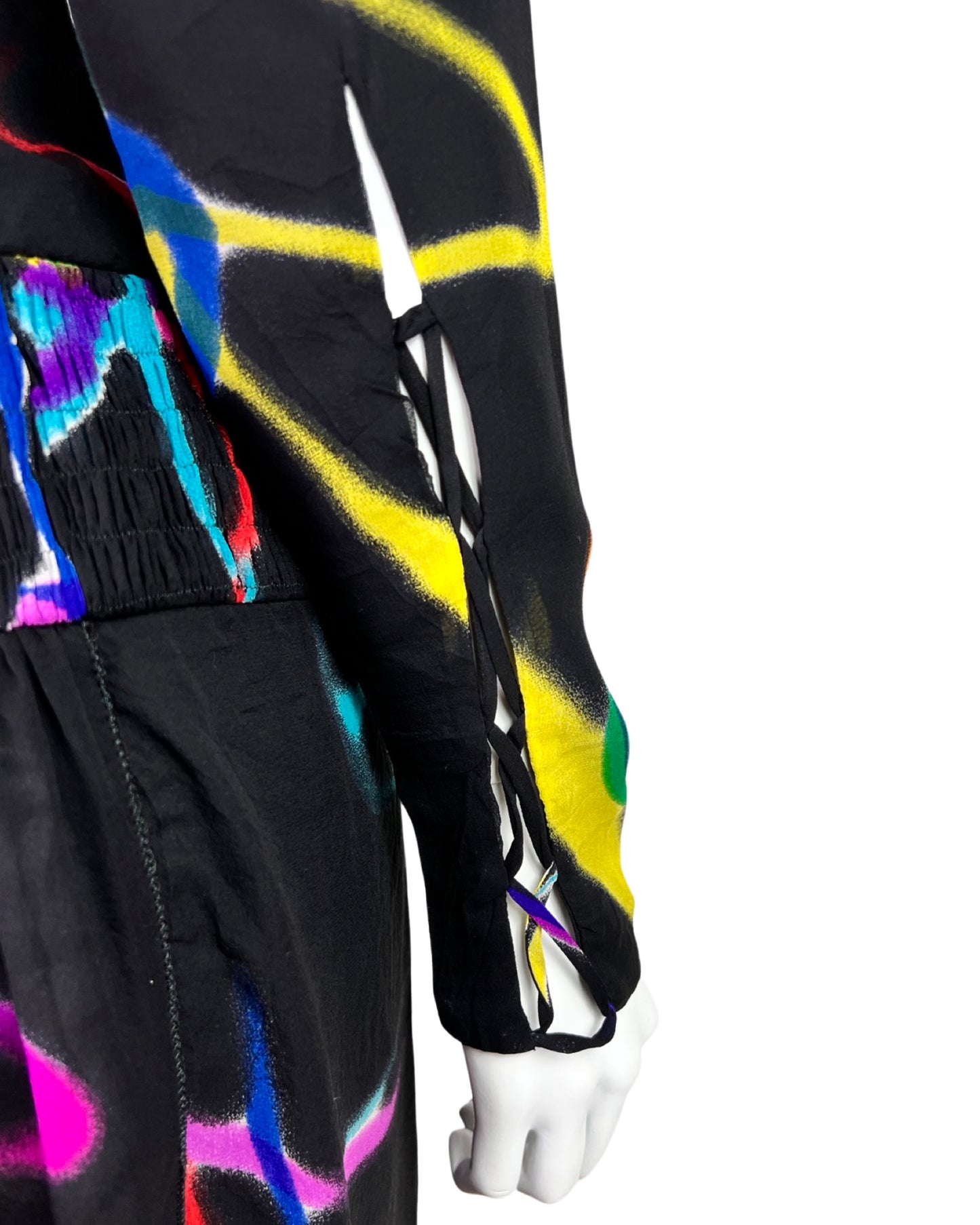 Highly Documented Versace Spring 2002 RTW Silk Cut Out Dress