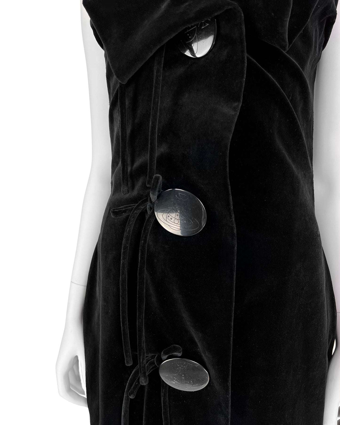 Vivienne Westwood Fall 1998 Corseted Velvet Dress