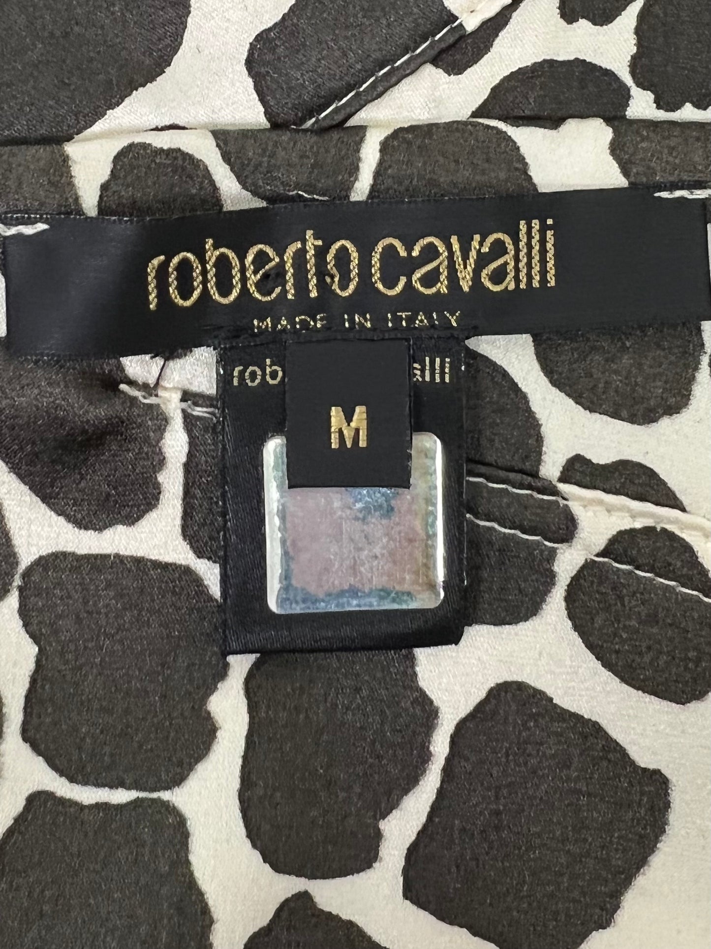 Roberto Cavalli Spring 2004 Corset Halter Neck Silk Dress