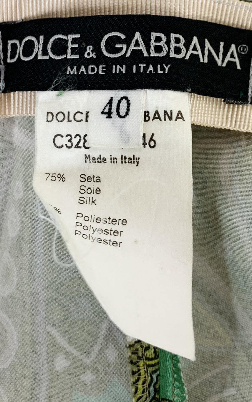 Dolce & Gabbana Spring 2000 Paisley Print Trousers