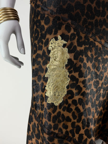 Dior by John Galliano Fall 2000 RTW Runway Leopard Slip Dress
