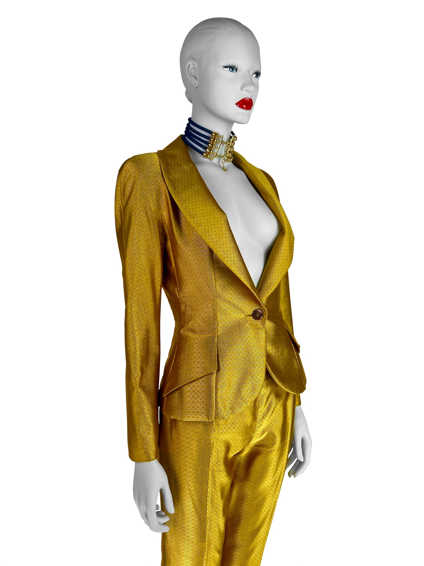 Dior by John Galliano Spring 1997 RTW Golden Silk Suit