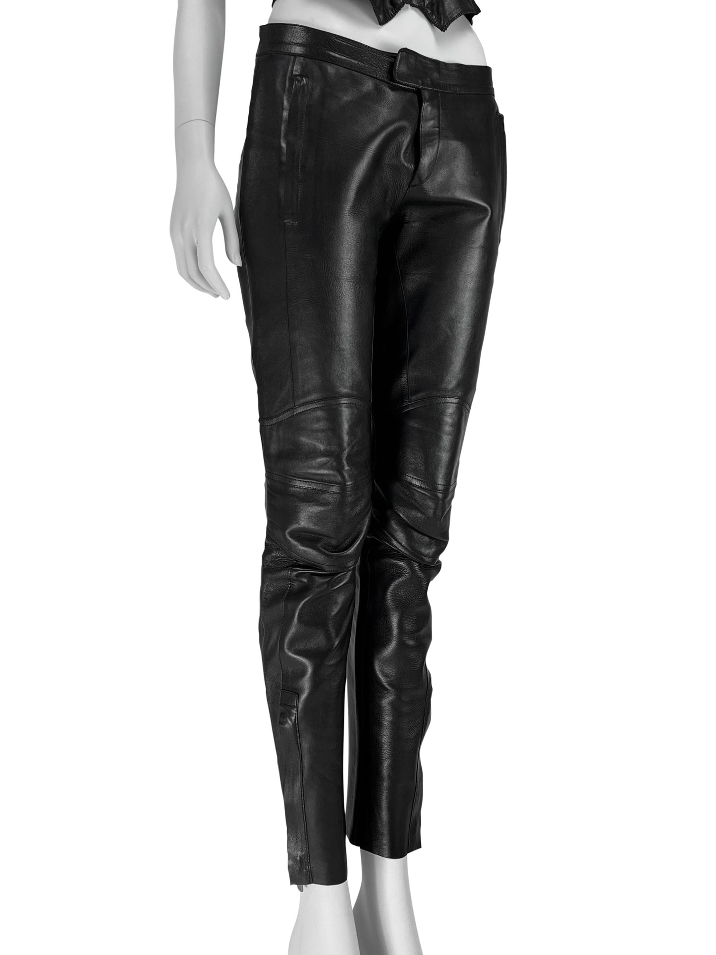 Gucci by Tom Ford Spring 1999 Leather Biker Pants
