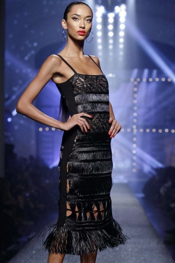 Jean-Paul Gaultier Spring 2013 Braided Raffia Dress