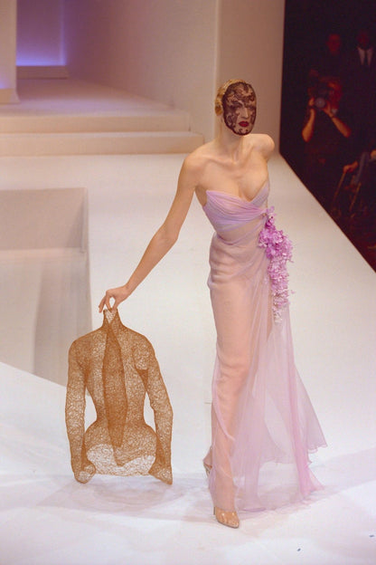 Thierry Mugler Spring 1999 Openwork Corded Lace Blazer