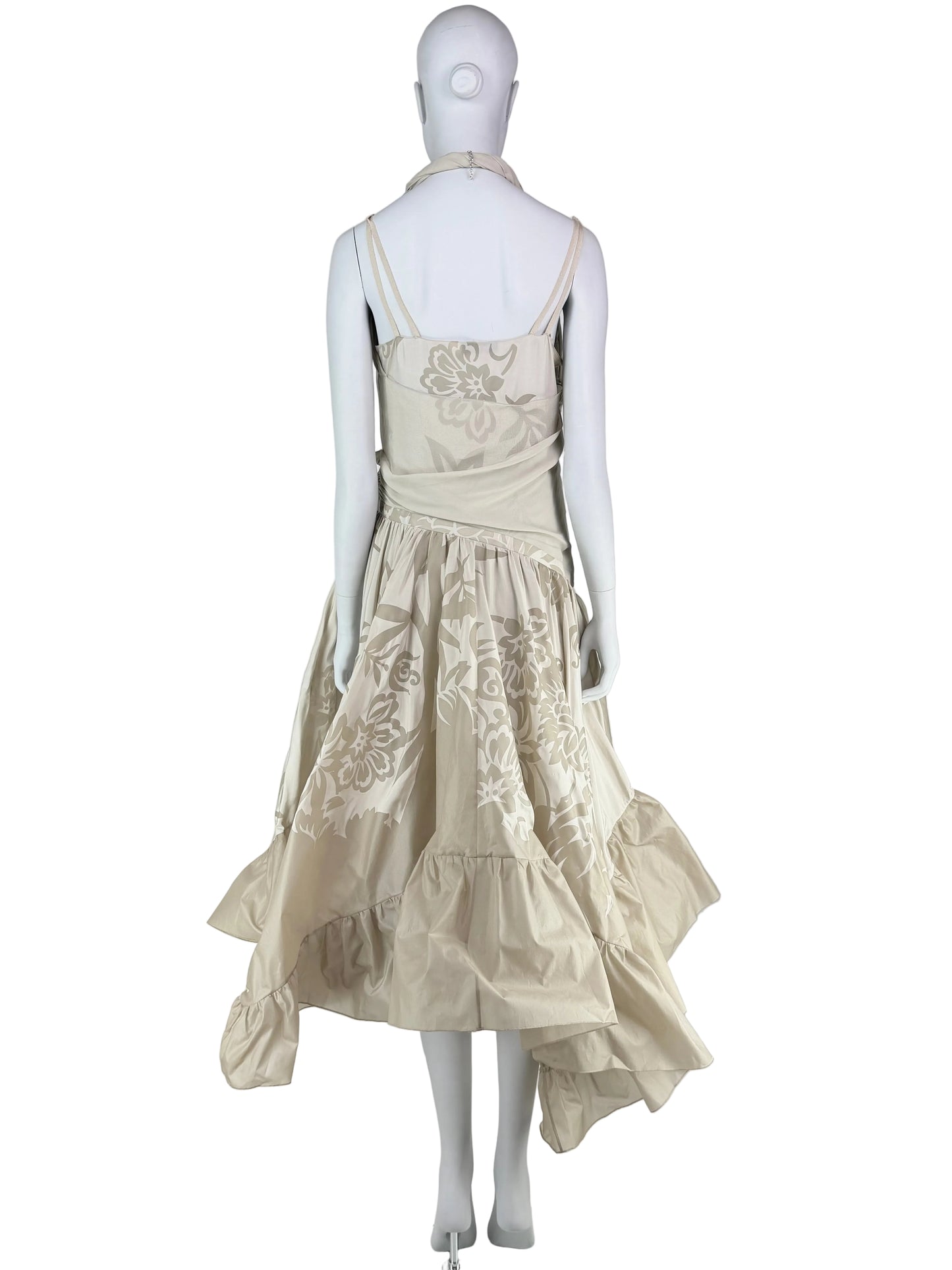 Dior by John Galliano Fall 2006 RTW Silk Ruffle Dress