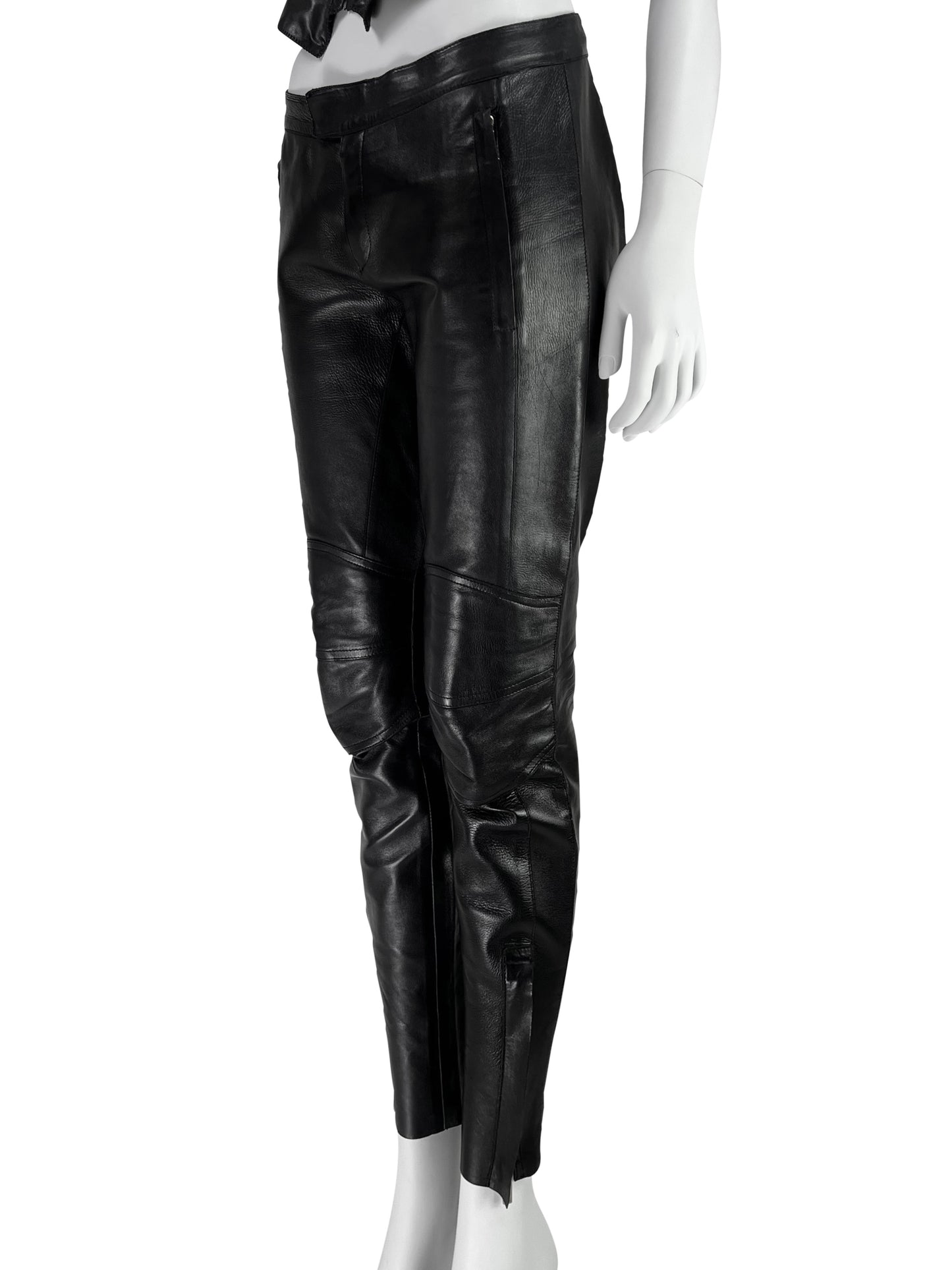 Gucci by Tom Ford Spring 1999 Leather Biker Pants