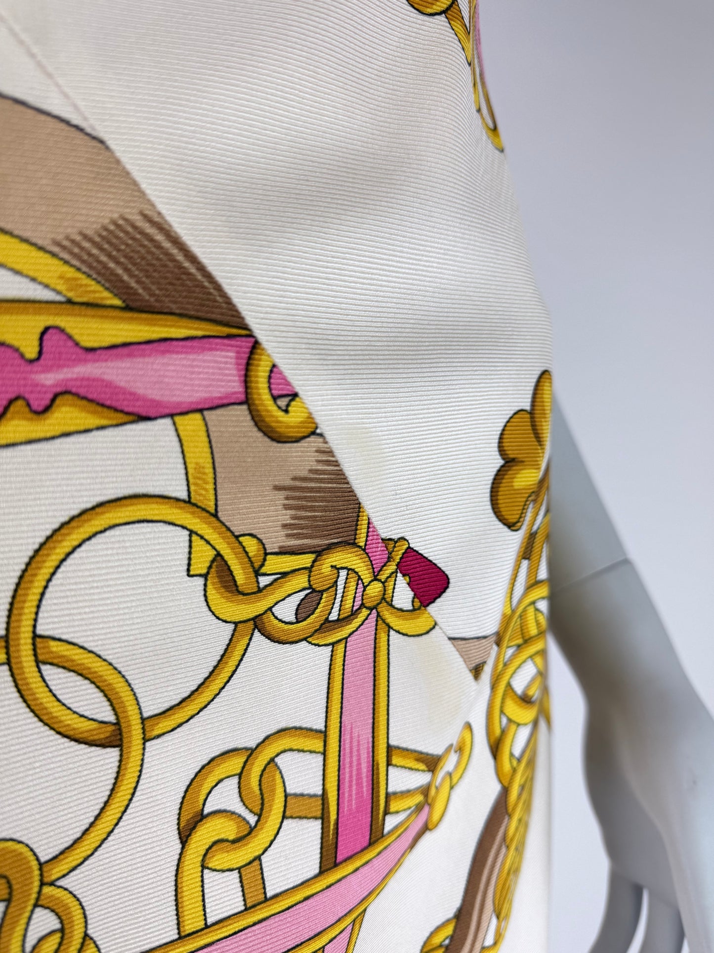 Dior by John Galliano Spring 2000 Runway Silk Equestrian Scarf Dress