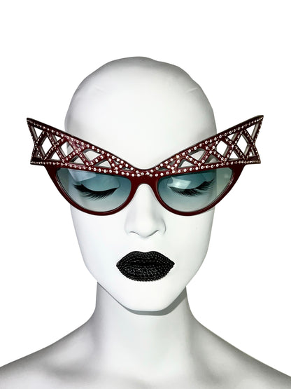 Alain Mikli 1981 Bedazzled “WINGS” Sunglasses