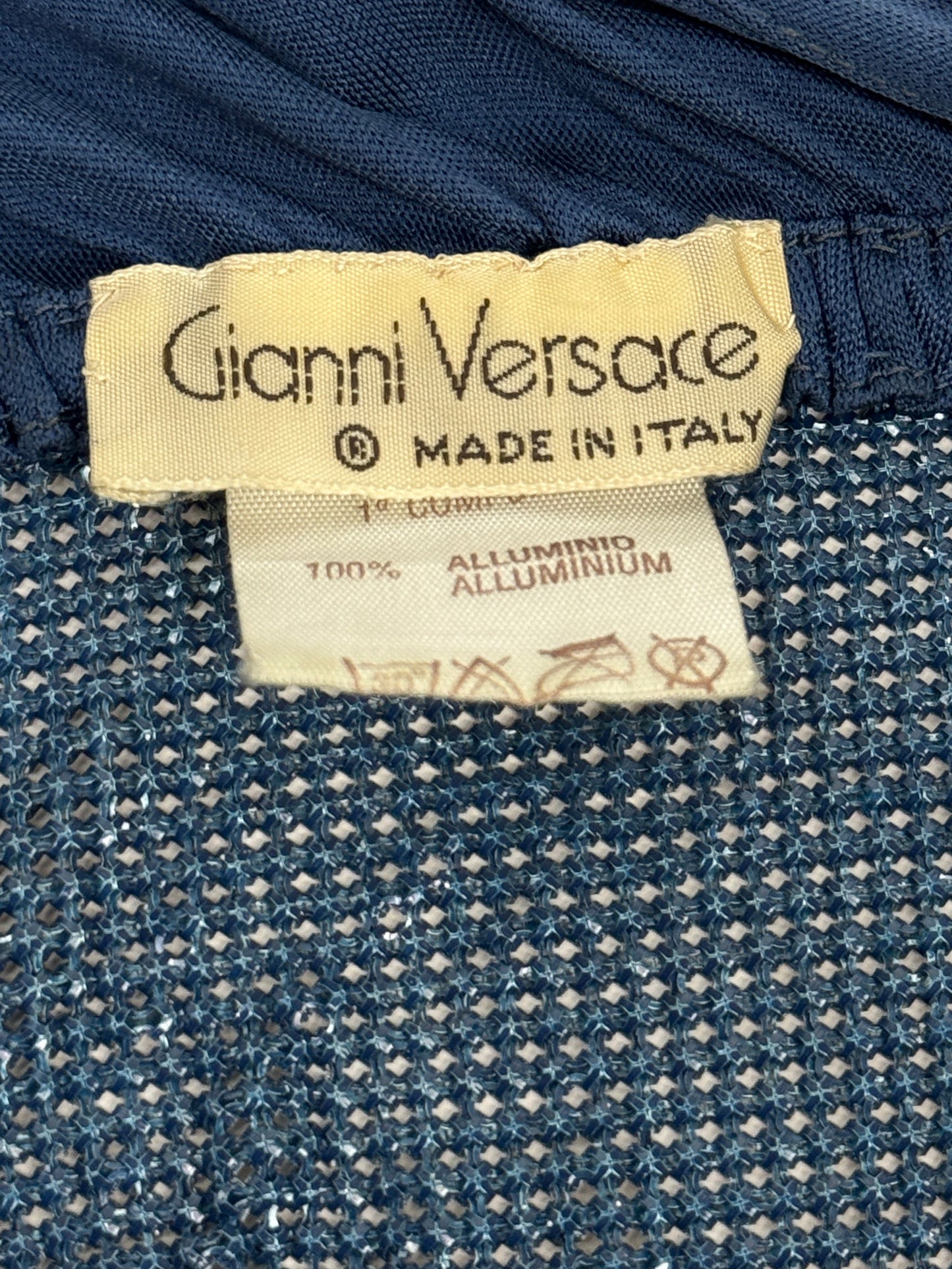 Gianni Versace Spring 1984 Oroton Metal Mesh Tunic Top