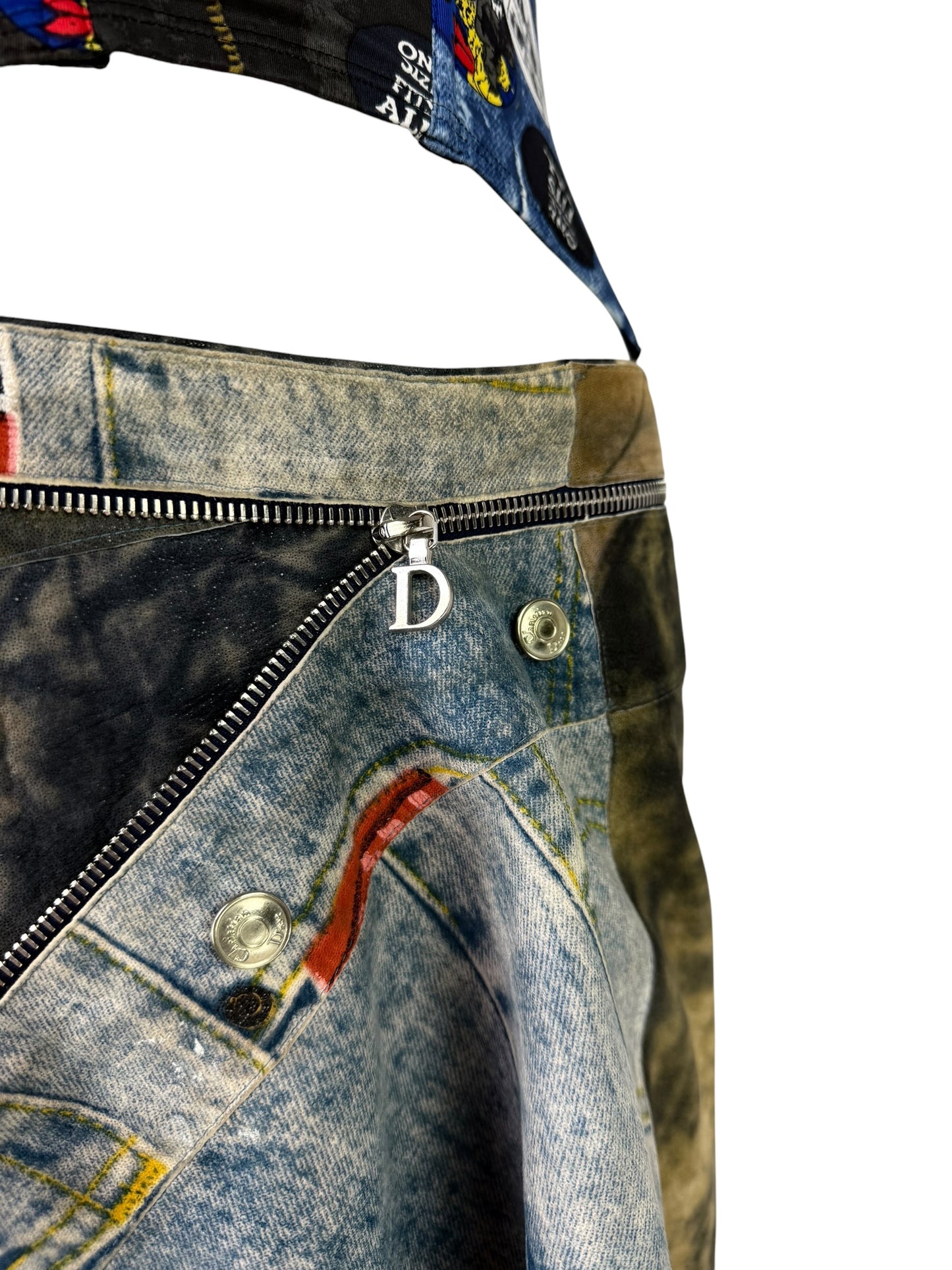 Dior by John Galliano Fall 2001 “Miss Diorella” Deconstructed Leather Skirt