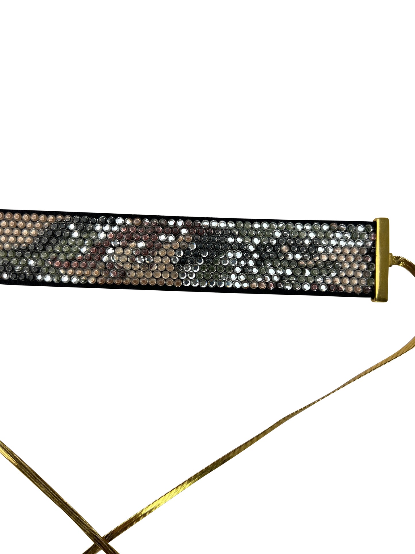 Dior by John Galliano Spring 2001 Crystal Camo Wrap Around Choker