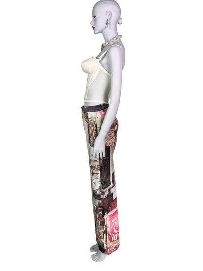 Vivienne Westwood Spring 1992 “Salon” Print Straight Jeans