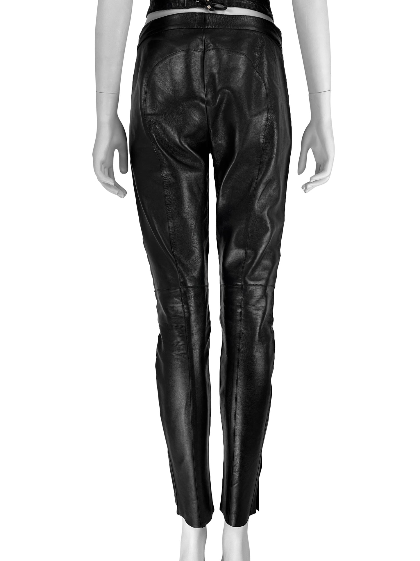 Gucci by Tom Ford Spring 1999 Leather Biker Pants