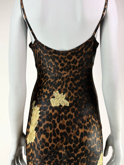 Dior by John Galliano Fall 2000 RTW Runway Leopard Slip Dress