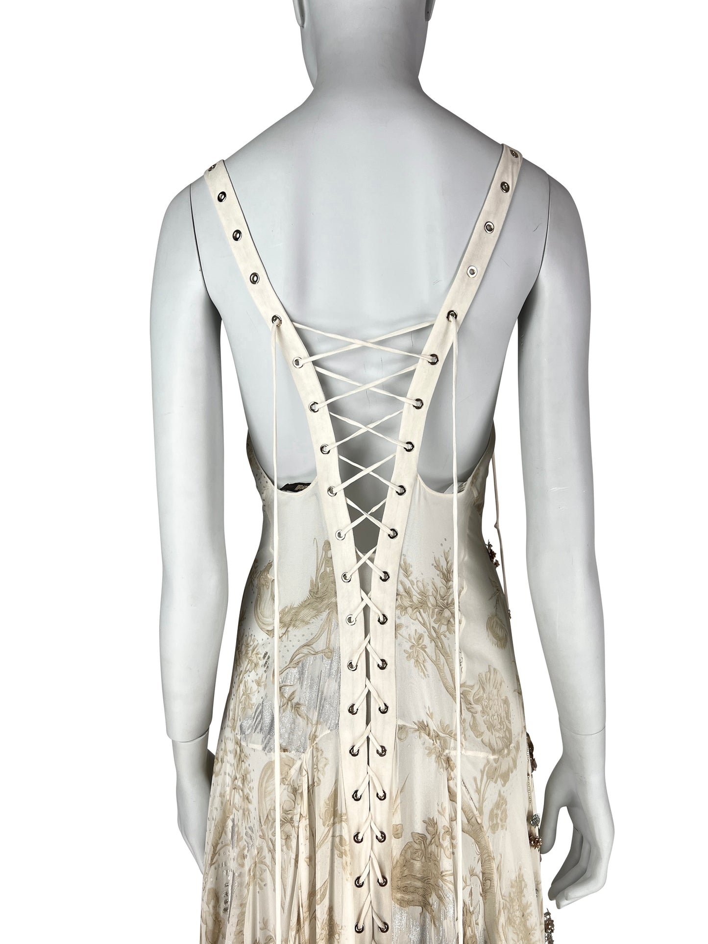 Archival Roberto Cavalli Resort 2015 Embellished Silk Boho Gown