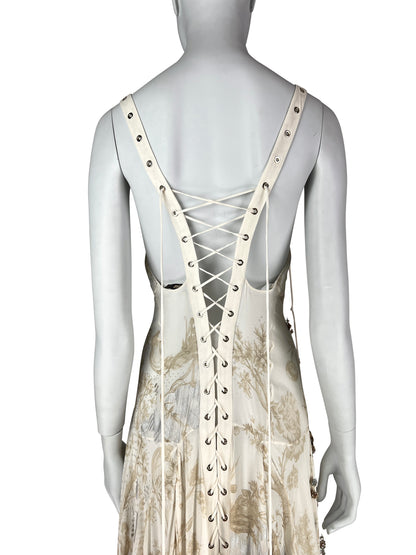 Archival Roberto Cavalli Resort 2015 Embellished Silk Boho Gown