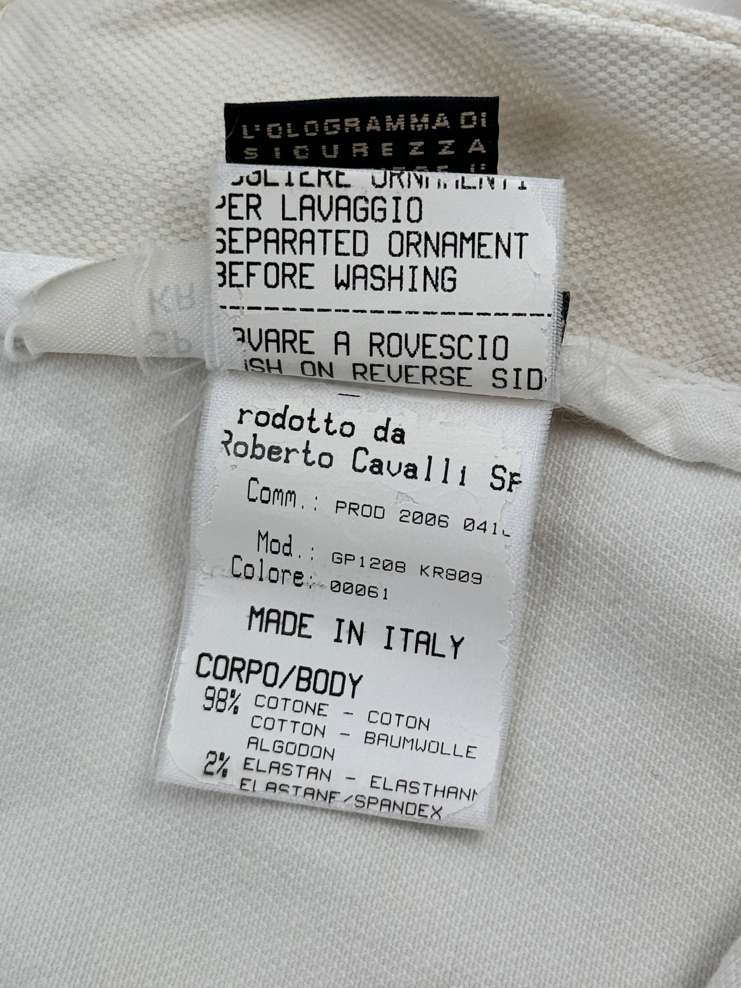 Roberto Cavalli Spring 2006 Floral Shimmer Capri Set