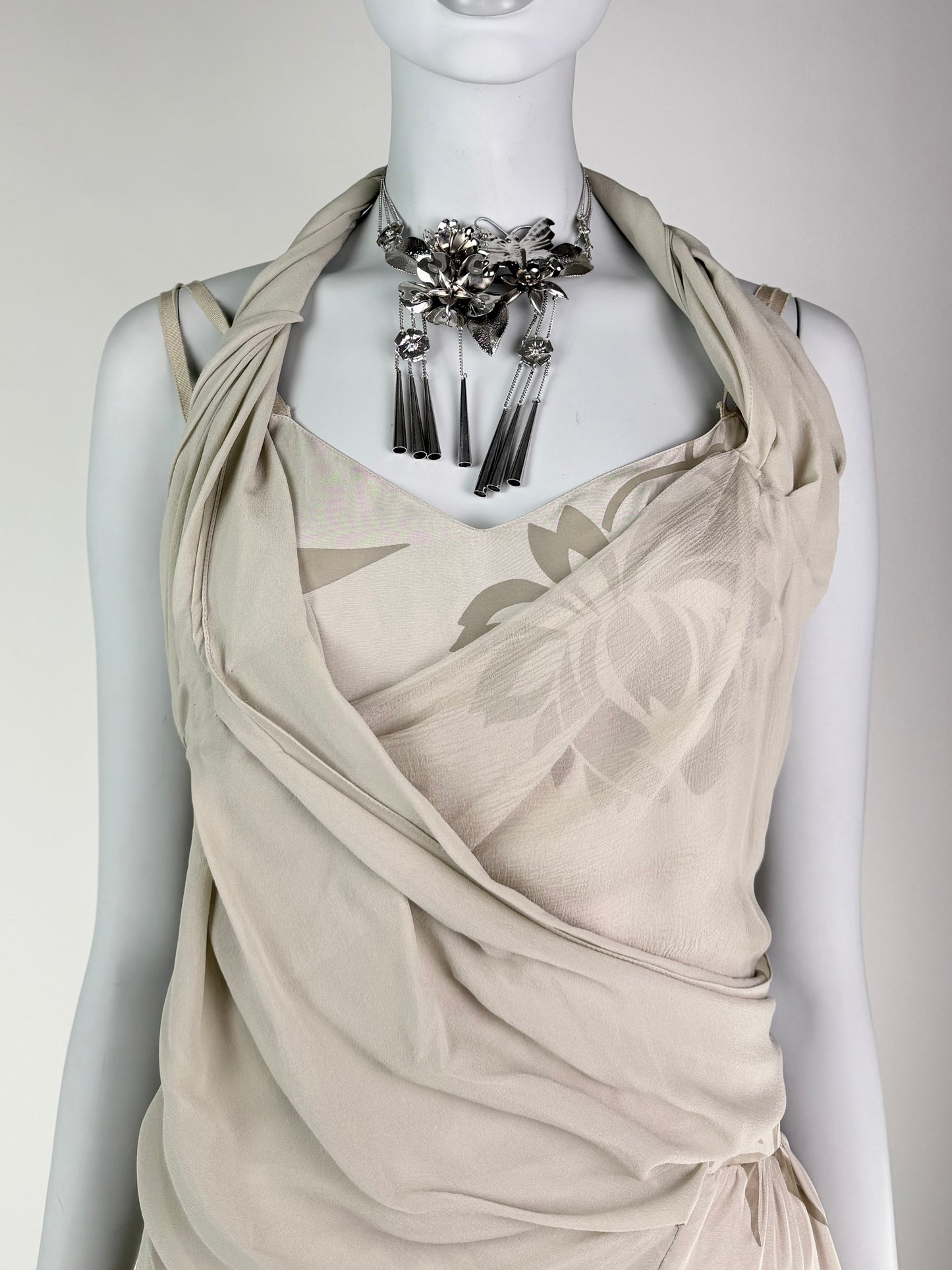 Dior by John Galliano Fall 2006 RTW Silk Ruffle Dress