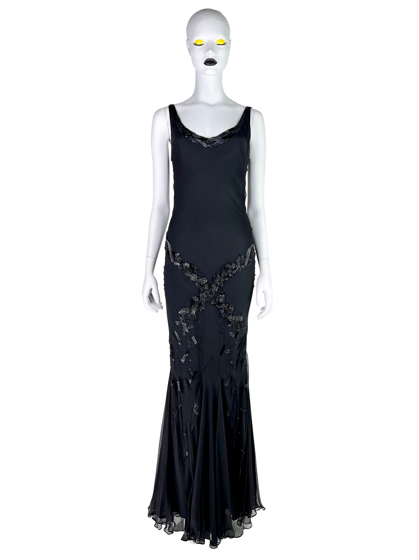 Dior by John Galliano Fall 2002 Bias Cut Beaded Gown