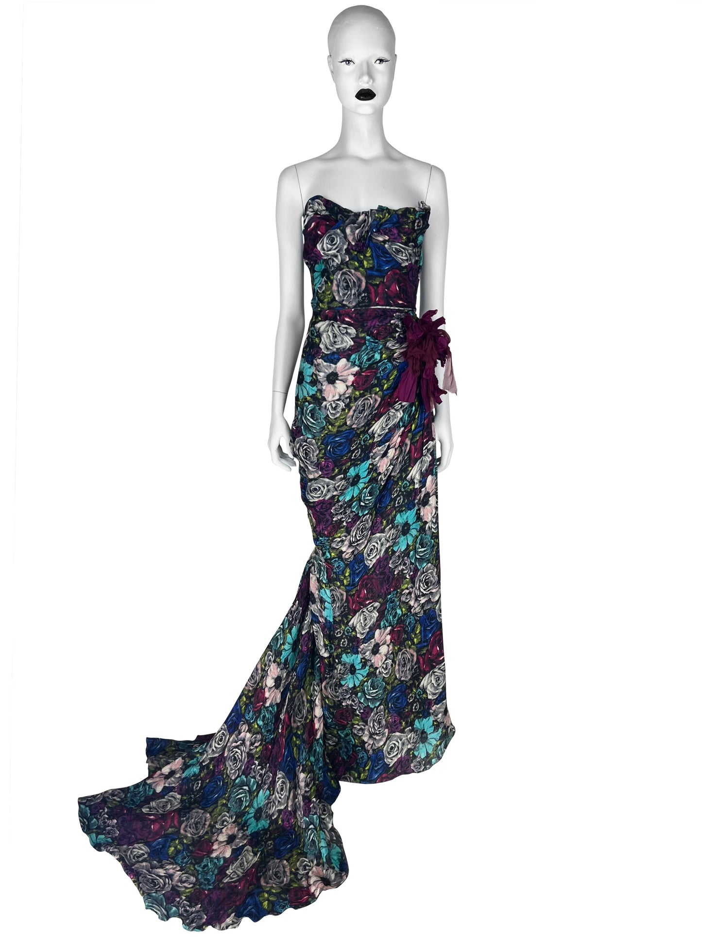 Lanvin by Alber Elbaz Resort 2010 Dramatic Floral Silk Gown