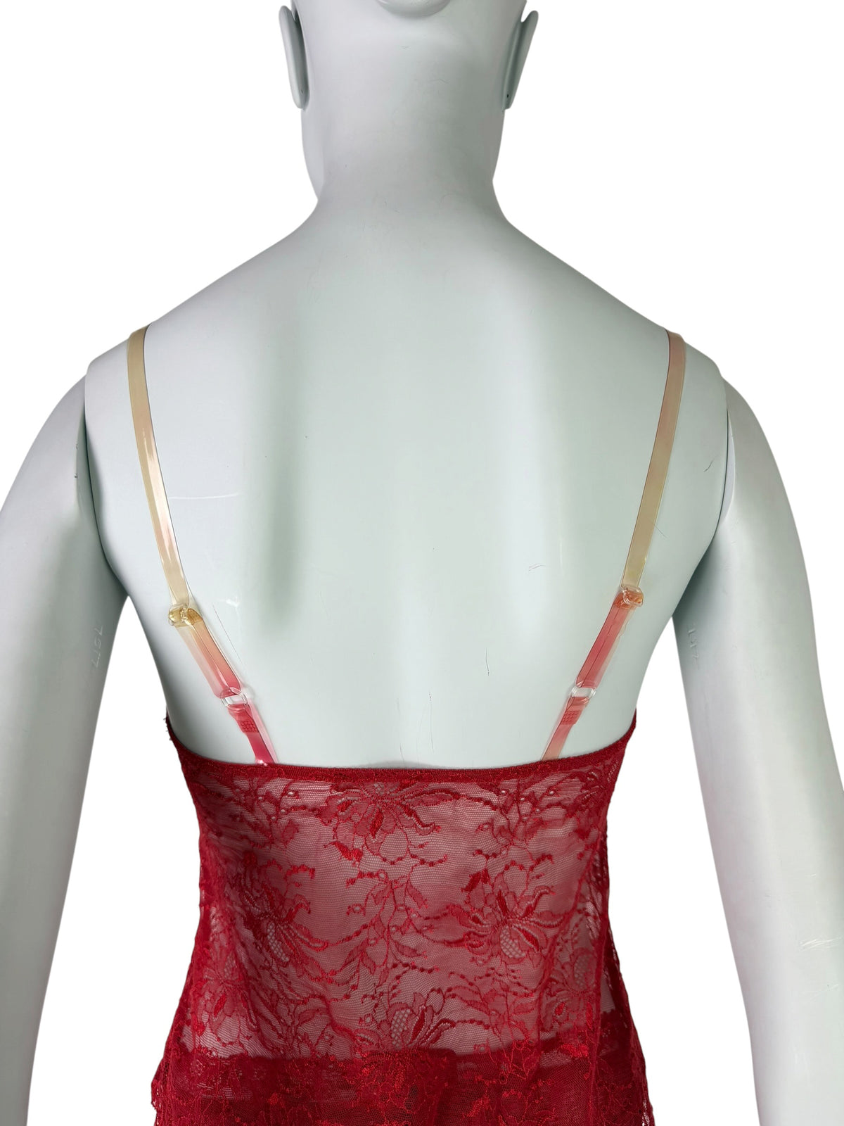 Dior by John Galliano 2003 Red Lace Top & Garter Belt