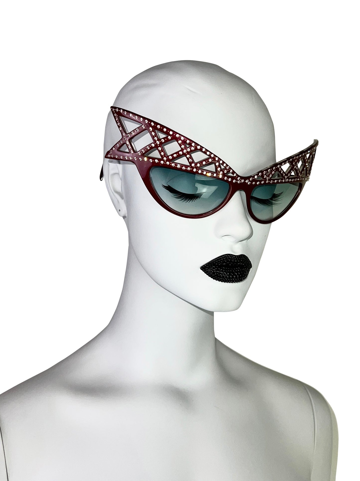Alain Mikli 1981 Bedazzled “WINGS” Sunglasses