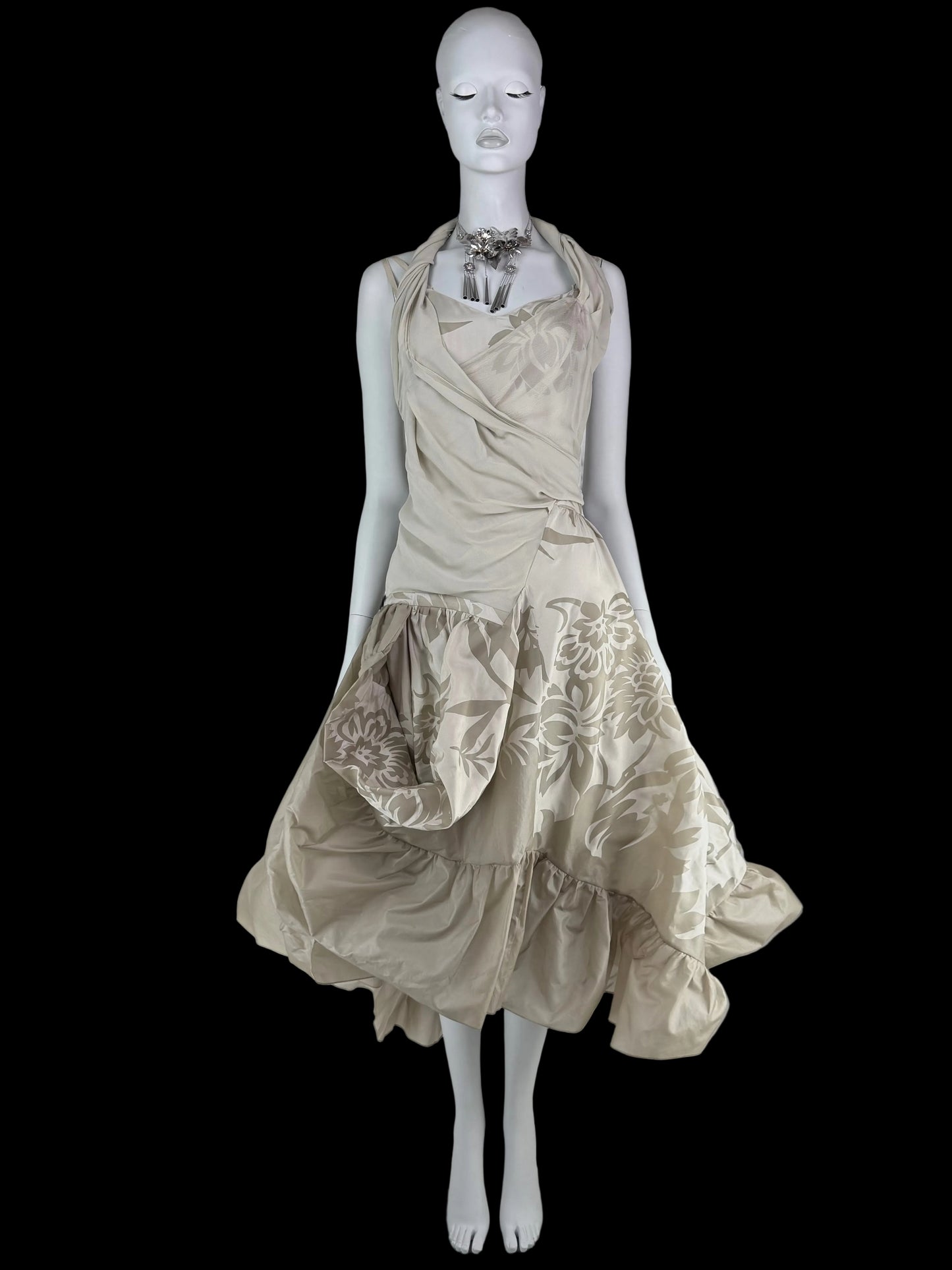 Dior by John Galliano Fall 2006 RTW Silk Ruffle Dress