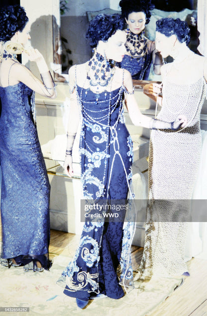 Dior by John Galliano Spring 1998 Jacquard Gown