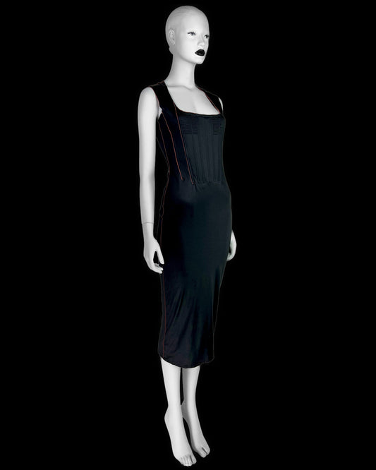 Jean-Paul Gaultier Fall 1995 Corseted Jersey Dress
