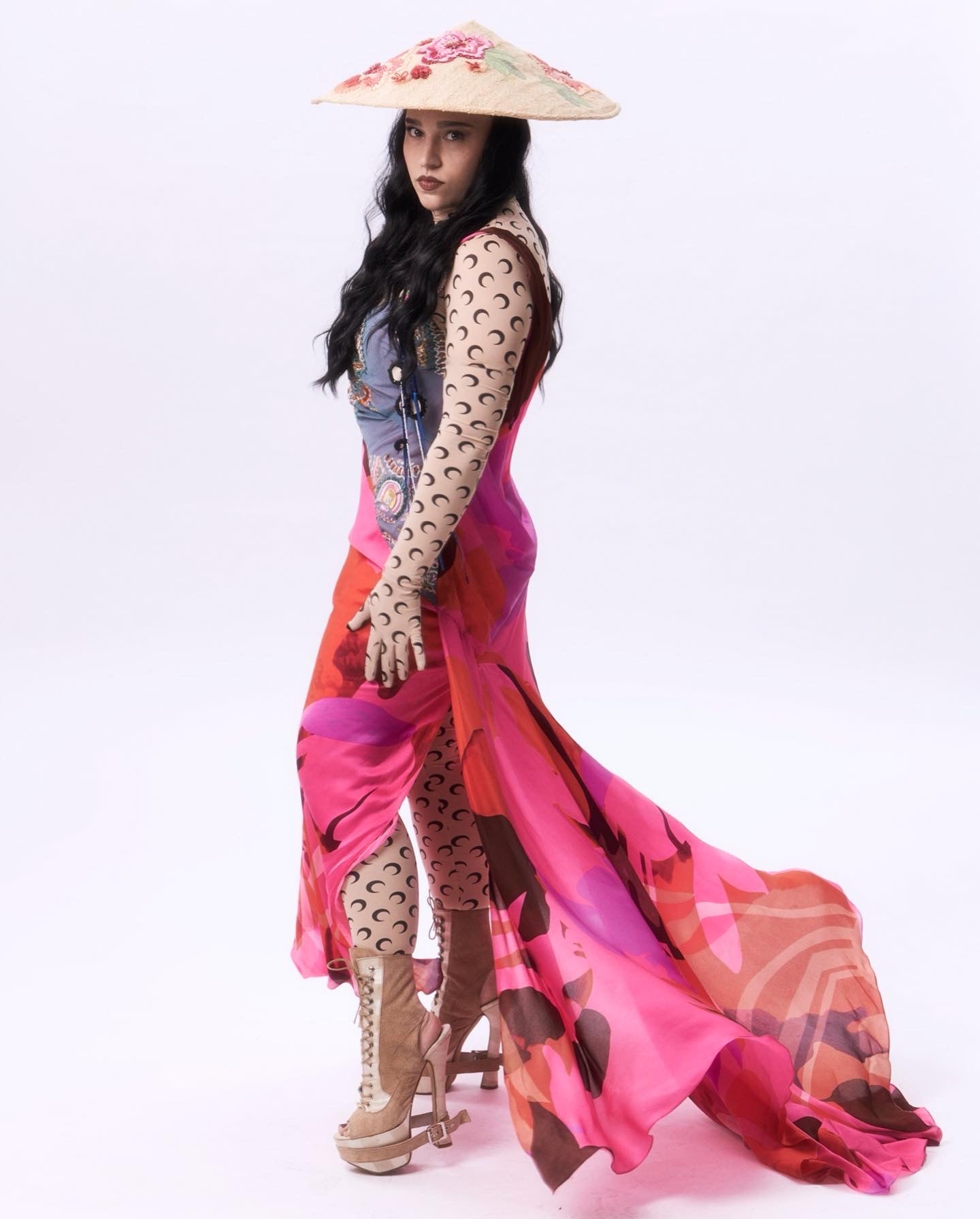 Christian Lacroix Spring 2003 Silk Gown