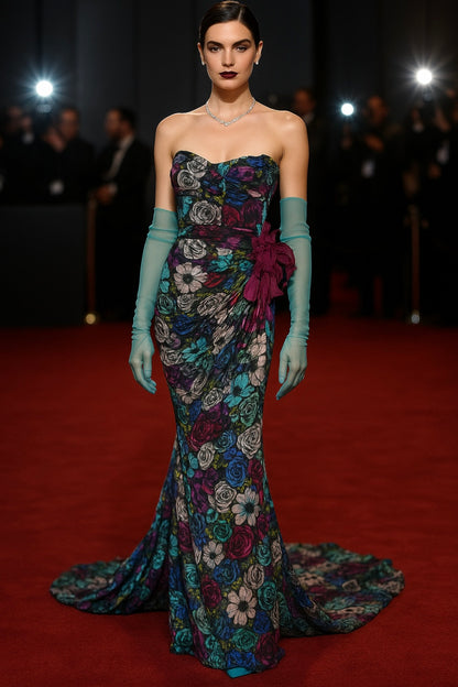 Lanvin by Alber Elbaz Resort 2010 Dramatic Floral Silk Gown