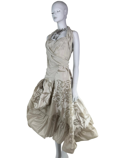 Dior by John Galliano Fall 2006 RTW Silk Ruffle Dress